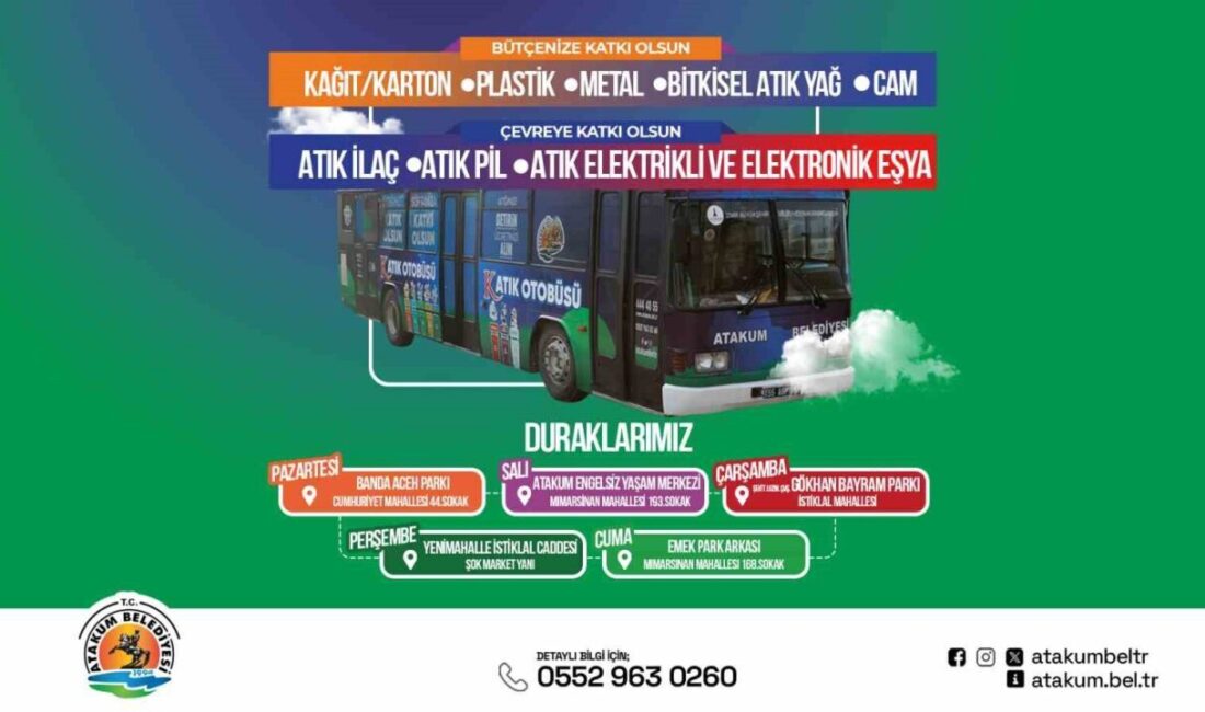 Samsun Atakum Belediyesi’nin “Bütçeye Katkı Olsun, Çevreye Katkı Olsun” sloganıyla