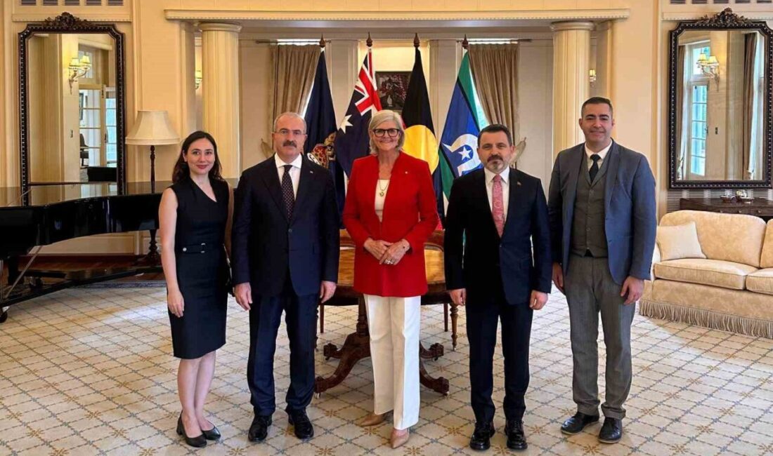 Çanakkale heyetinin Avustralya ziyareti sırasında Avustralya Genel Valisi Sam Mostyn,