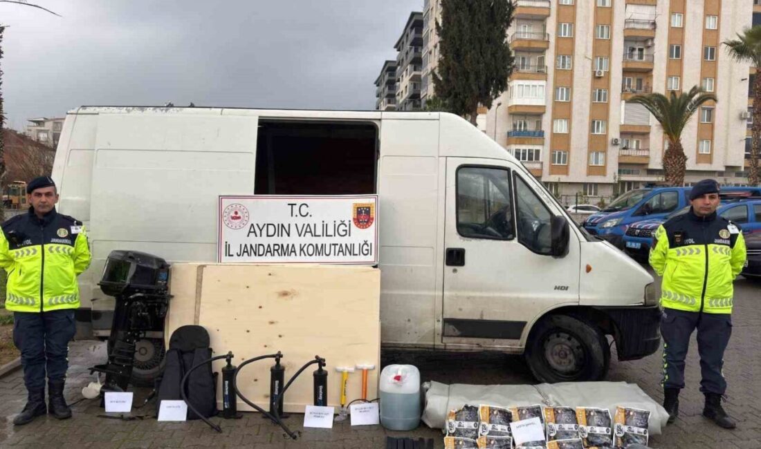 Aydın’ın Germencik ilçesinde jandarmanın ihtarına uymayıp takip sonucu yakalanan araçta