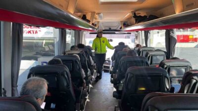 Aydın İl Emniyet Müdürlüğü Trafik Denetleme Şube Müdürlüğü ekiplerince şehirlerarası