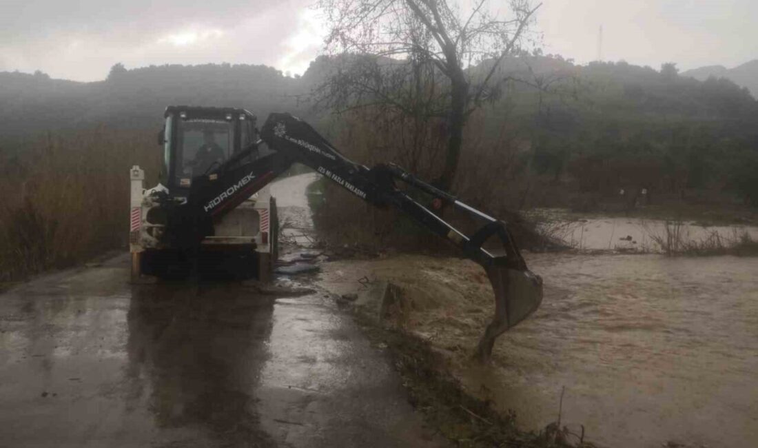Aydın genelinde etkisini gösteren yoğun yağışla birlikte, başta Söke, Germencik,