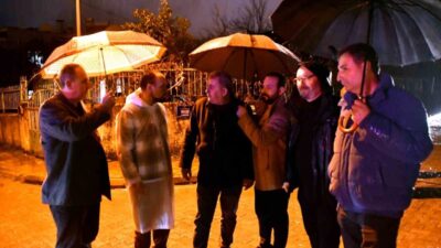 Aydın’ın Söke ilçesinde etkili olan sağanak yağışın ardından Kızılkilise Deresi’nde