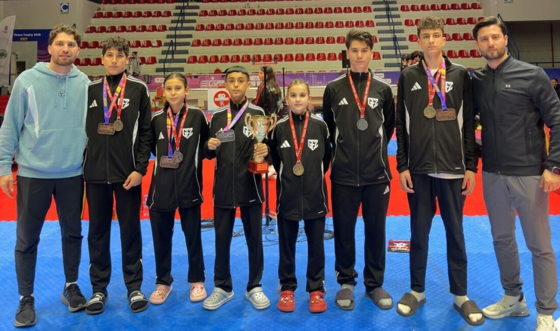 Arnavutluk’ta gerçekleştirilen Taekwondo turnuvasında mücadele eden Aydınlı 6 sporcu, turnuvadan