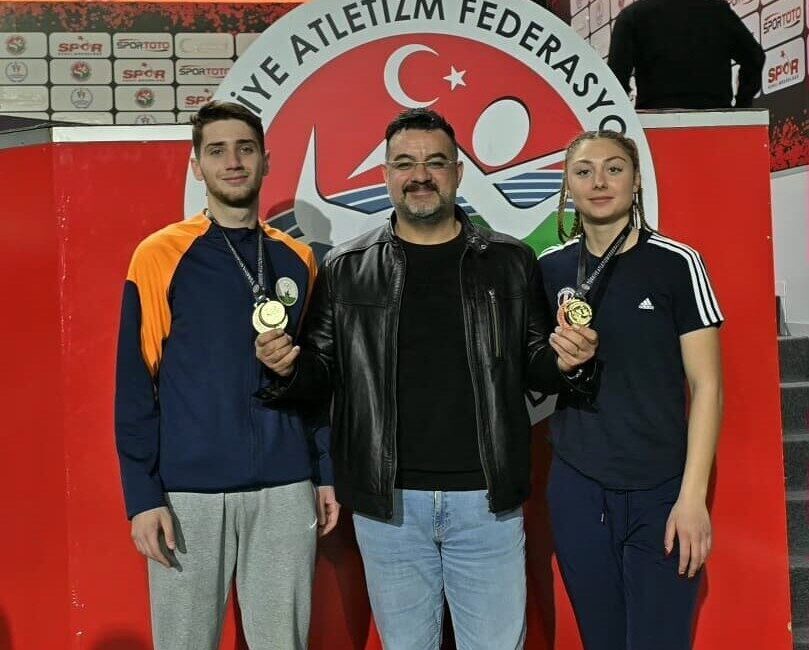 İstanbul’da düzenlenen atletizm salon şampiyonasında mücadele eden Aydınlı sporcular, başarılarıyla