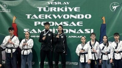 Ankara’da düzenlenen Türkiye Taekwondo Poomsae Şampiyonası’nda 15-17 yaş Gençler İkili