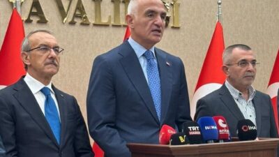 Kültür ve Turizm Bakanı Mehmet Nuri Ersoy, 6 Şubat depremlerinin