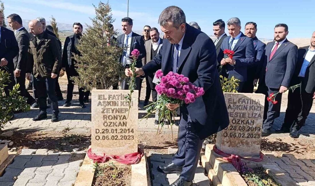 Milli Eğitim Bakanı Yusuf Tekin, Şanlıurfa’da deprem şehitliğini ziyaret ederek