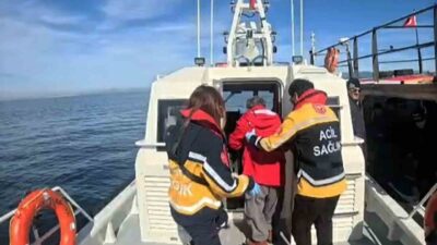 Muğla’nın Bodrum ilçesi açıklarında balıkçı teknesinde rahatsızlanan vatandaş Sahil Güvenlik