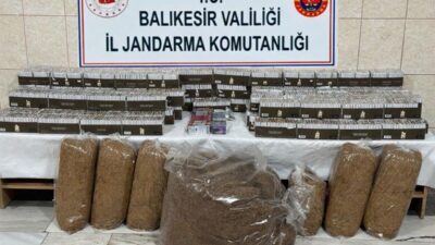 Balıkesir İl Jandarma Komutanlığınca, kaçakçılık ve organize suç olaylarına yönelik