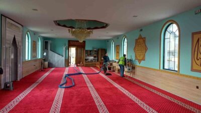 Ramazan ayı öncesinde Bursa genelindeki cami ve mescitlerde temizlik çalışması