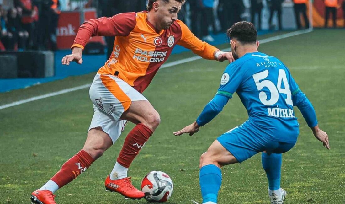 Galatasaraylı futbolcu Barış Alper Yılmaz, Çaykur Rizespor maçında attığı golle
