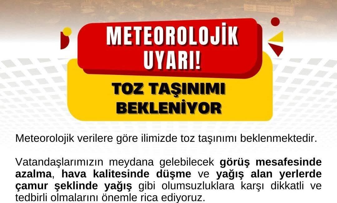 Bartın Valiliği toz taşınımı ve çamur yağmurlarına karşı vatandaşları uyararak