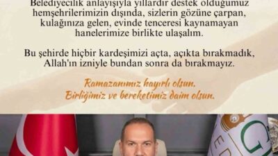 Niğde Belediye Başkanı Emrah Özdemir; yaklaşan Ramazan ayı öncesinde şehirdeki