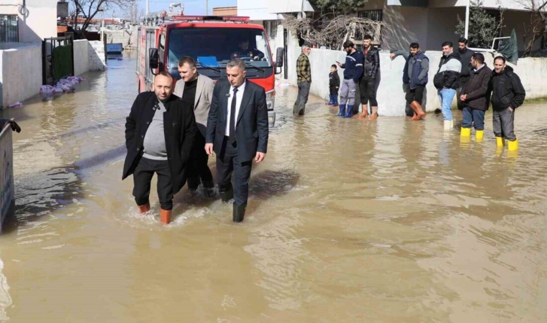 Şehzadeler Belediye Başkanı Hakan Şimşek, yoğun yağışların ardından Akpınar Mahallesi