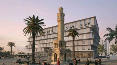 30 Ekim depreminde hasar gördüğü için boşaltılan ve ardından yıkılan