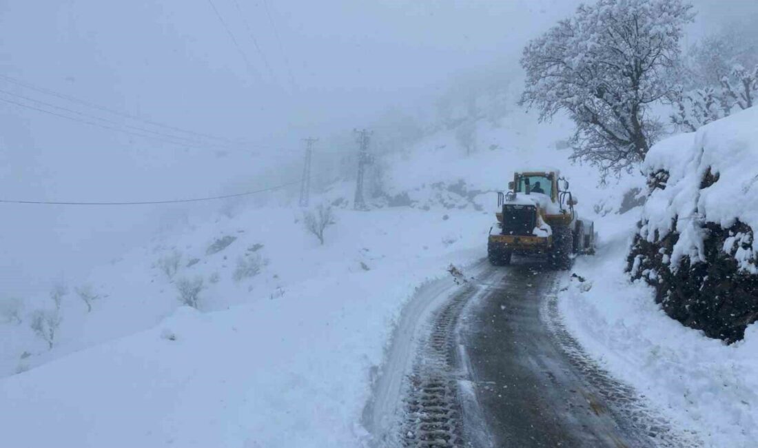 Batman’da kar yağışı nedeniyle 115 yerleşim yerine ulaşım sağlanması için