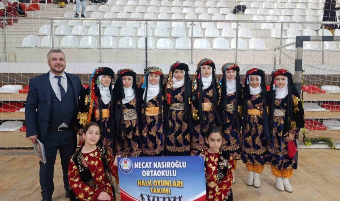 Batman’da düzenlenen Okul Sporları Halk Oyunları İl Yarışması’nda büyük heyecan