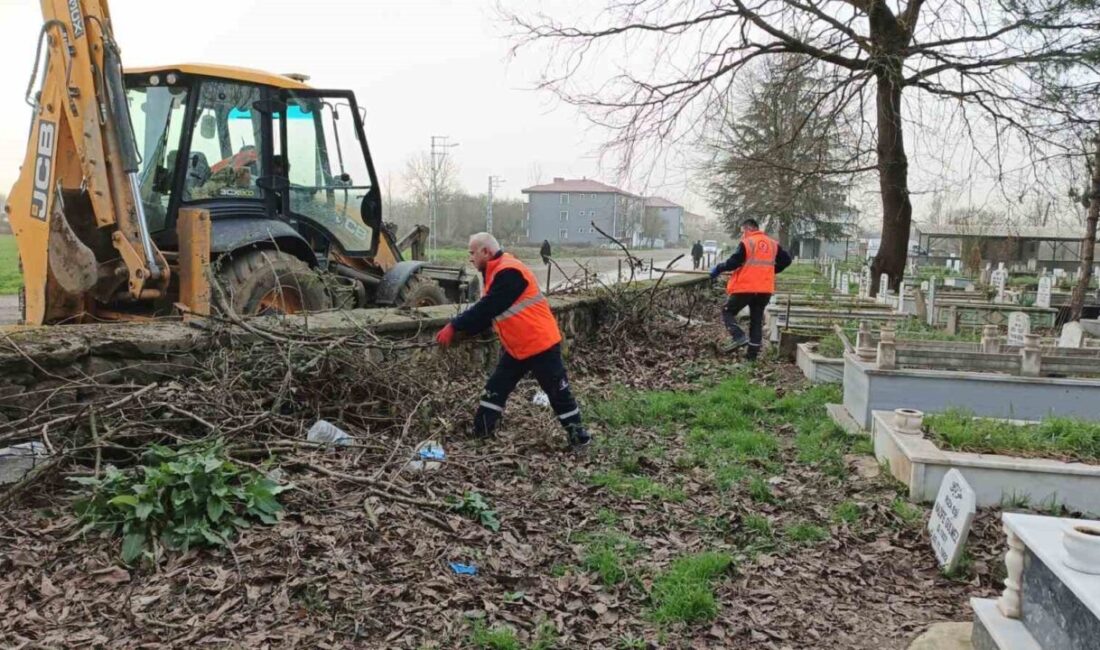 Düzce Belediyesi, Ramazan ayının başlamasına sayılı günler kala Şehir Mezarlığı