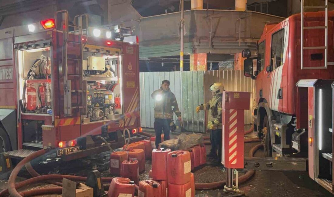 Bayrampaşa’da 5 katlı metruk binada kimyasal dolu tankın kesilmesi sırasında