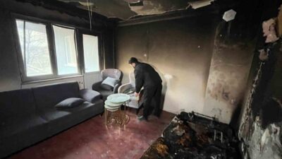 Eskişehir’de evi sobalı evi yeterince ısınmadığı için eşi ve bebeği