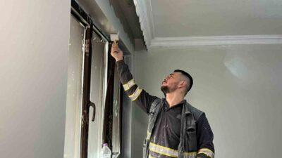 Eskişehir’de eşi ve bebeği üşümesin diye annesinin yanına kışı geçirmek