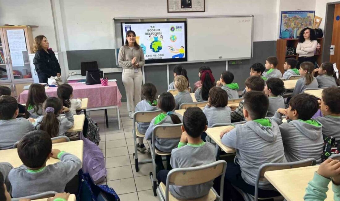 Bodrum Belediyesi Temizlik İşleri Müdürlüğü, çocuklarda çevre bilinci oluşturmak amacıyla
