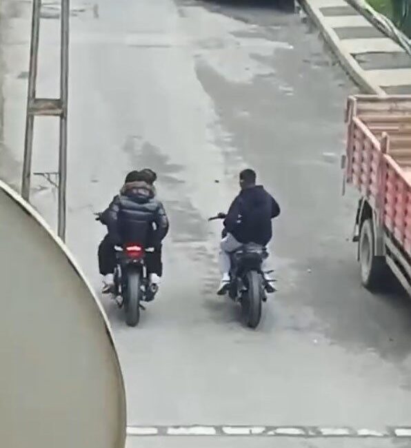 Beykoz’da trafikte tehlikeli hareketler yaparak çevreyi rahatsız eden motosiklet sürücüsüne