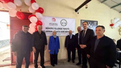 Konya’nın Beyşehir ilçesinde hayata geçirilen tekstil geri dönüşüm projesiyle ev