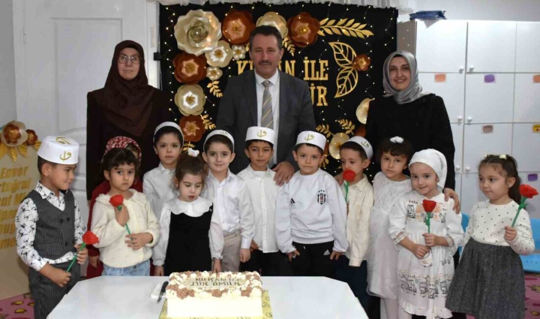 Bilecik’te 4-6 yaş Kur’an kursu öğrencileri Kur’an’a geçmenin sevincini yaşarken,