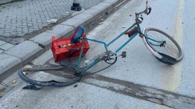 Eskişehir’de bisikletiyle karşıdan karşıya geçmeye çalışan 72 yaşındaki şahsa motosiklet
