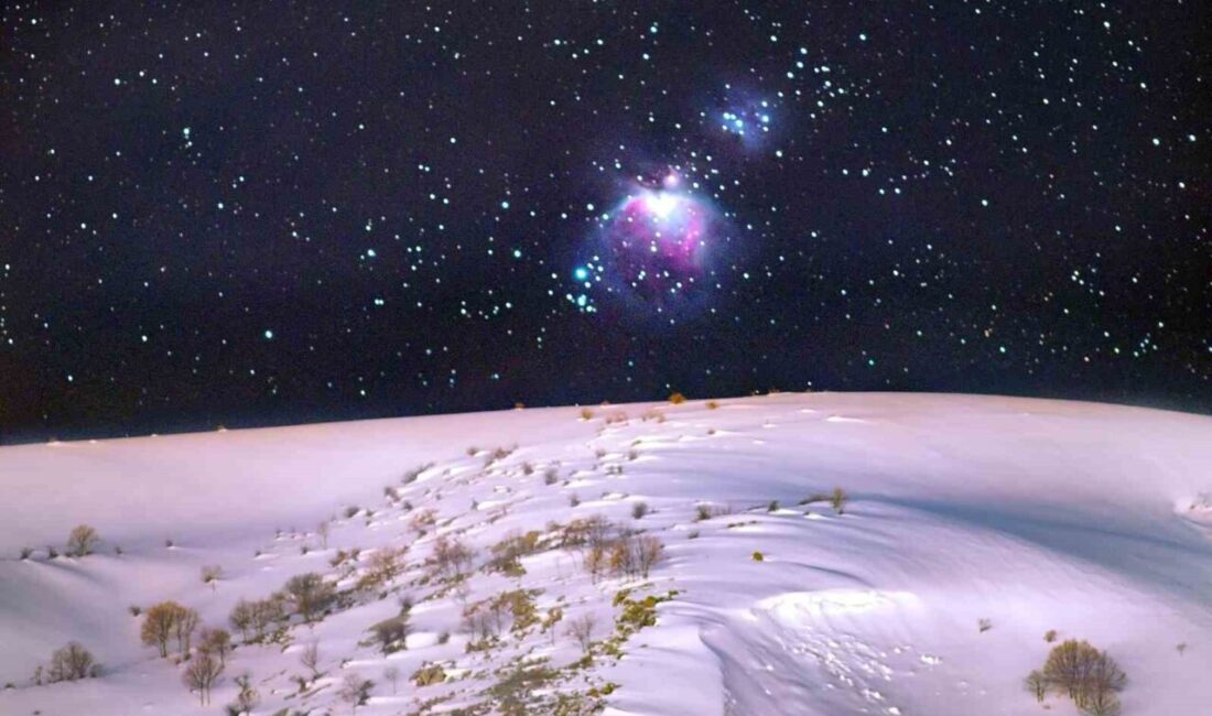 Bitlis’te karlı dağlarda eksi 4 derece soğukta gerçekleştirilen 4 saatlik