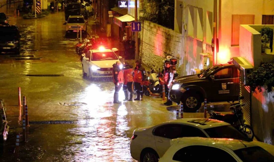 Meteoroloji Genel Müdürlüğünün uyarıları sonrası teyakkuza geçen Bodrum Belediyesi, ilgili