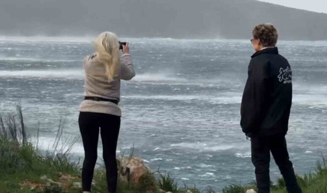 Muğla’nın Bodrum ilçesinde sabah saatlerinde başlayan ve hızı saatte 100