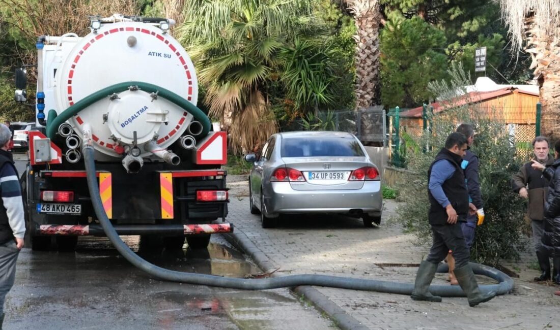 Meteoroloji 4. Bölge Müdürlüğünün uyarısının ardından Muğla’nın Bodrum ilçesinde etkili