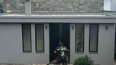 Muğla’nın Bodrum ilçesindeki bir villadaki elektrik panosundan çıkan yangın hasara