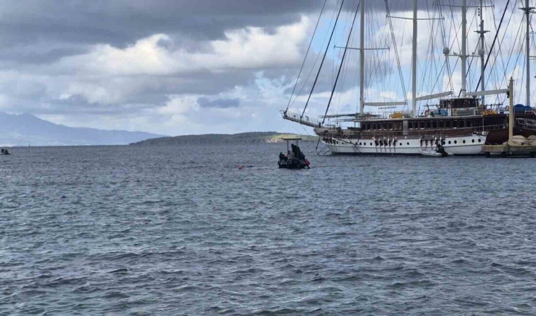 Muğla’nın Bodrum ilçesinde sahile izinsiz şekilde inşa edilen yapıların yıkımına