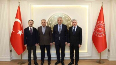 Mülkiye Başmüfettişi Ersin Yazıcı, Düzce Valisi Mehmet Makas’a hayırlı olsun