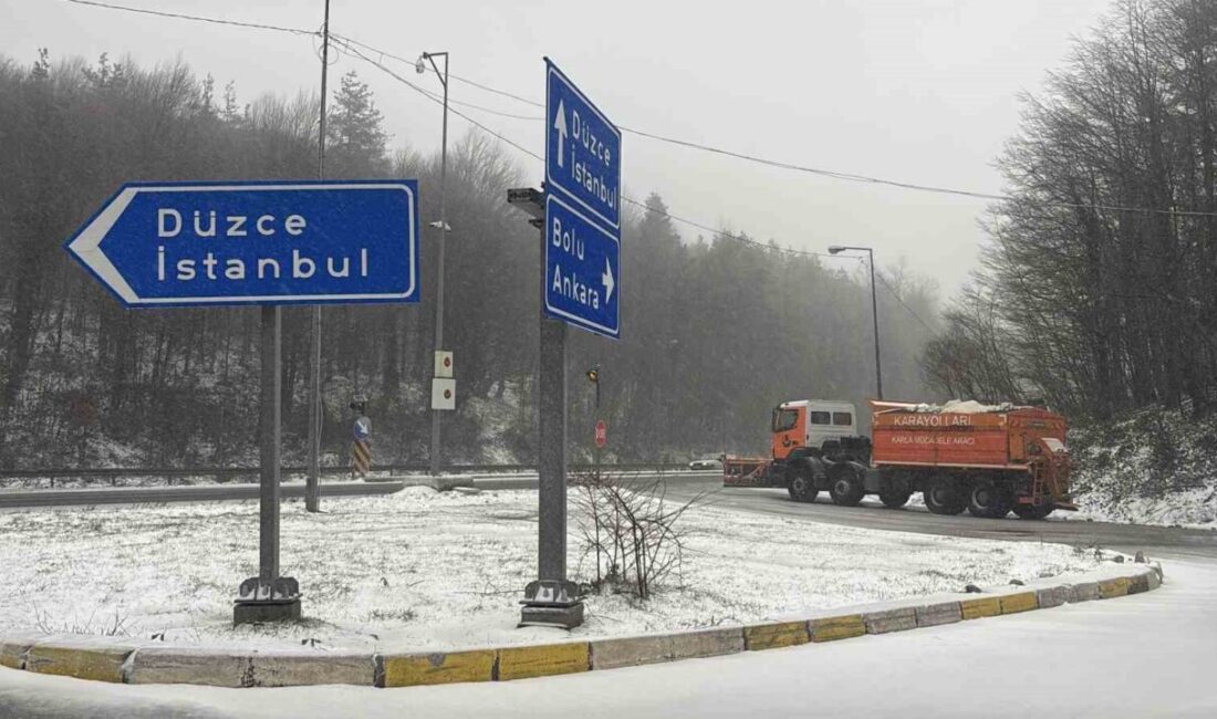 Türkiye’nin en önemli geçiş güzergahlarından biri olan D-100 karayolu Bolu