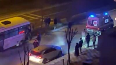 Bolu’da D-100 kara yolunda kontrolden çıkan özel halk otobüsü, sürücüsünün