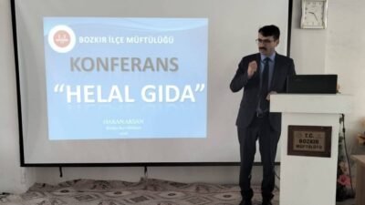 Konya’nın Bozkır ilçesinde, “Helal Gıda” konulu konferans düzenlendi. Bozkır İlçe