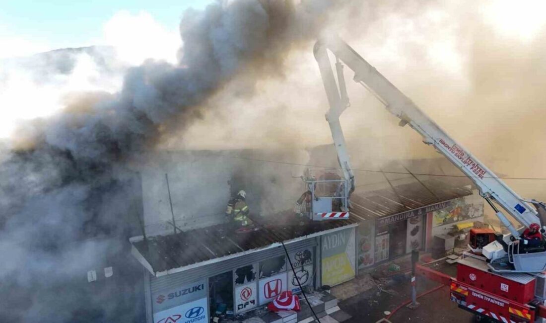 İzmir’in Buca ilçesindeki 6. Sanayi Sitesi’nde bir otomobil yedek parça