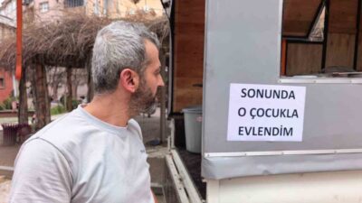 Bursa’nın İnegöl ilçesinde, sevdiği adamla evlenmenin mutluluğunu yaşayan bir kadın,