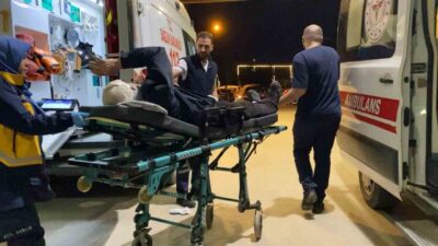 Bursa’nın İnegöl ilçesinde meydana gelen kazada kontrolden çıkarak devrilen bisikletin