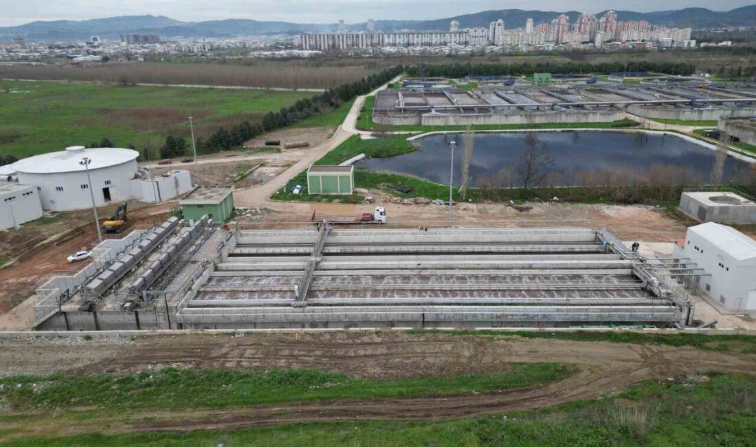 Bursa Büyükşehir Belediyesi, Doğu Atıksu Arıtma Tesisi’nin günlük kapasitesini yaklaşık