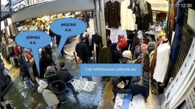Bursa’da bir yankesici, öylesine hızlı bir hırsızlık yaptı ki, güvenlik