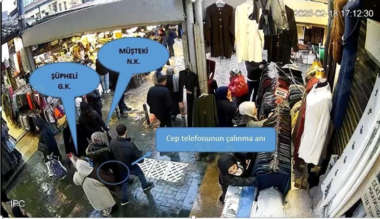 Bursa’da bir yankesici, öylesine hızlı bir hırsızlık yaptı ki, güvenlik