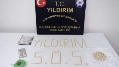 Bursa’da uyuşturucu madde ticaretiyle mücadele kapsamında düzenlenen operasyonda çok sayıda