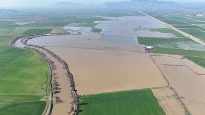 Son yağışlarla birlikte debisi artan ve zaman zaman taşkınların yaşandığı