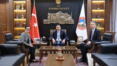 Avusturya’nın Ankara Büyükelçisi Gabriele Juen, Kayseri Valisi Gökmen Çiçek’e nezaket