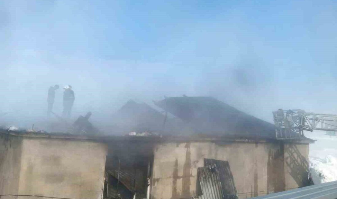 Van’ın Çaldıran ilçesinde bir evde çıkan yangın büyük hasara neden